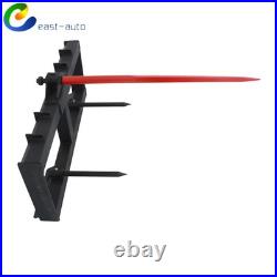 Tractor Loader Quick Tach 49 Hay Bale Spear Skid Steer 3000lb Heavy Duty Attach