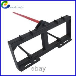 Tractor Loader Quick Tach 49 Hay Bale Spear Skid Steer 3000lb Heavy Duty Attach