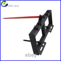 Tractor Loader Quick Tach 49 Hay Bale Spear Skid Steer 3000lb Heavy Duty Attach