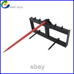 Tractor Loader Quick Tach 49 Hay Bale Spear Skid Steer 3000lb Heavy Duty Attach