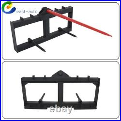 Tractor Loader Quick Tach 49 Hay Bale Spear Skid Steer 3000lb Heavy Duty Attach