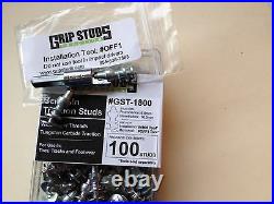 Tractor Loader Rubber Tire Studs Gripstuds Skid Steer #1800 Grip Studs 150pk Ice