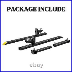 Tractor Pallet Forks 60 4000Lbs Clamp On Bucket Loader Attachment Skid Steer