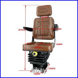 Tractor Suspension Seat Forklift Seat For Excavator Skid Loader Backhoe Dozer US