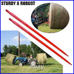 Tractors 3 Point Trailer Hitch Quick Attach Bale Spear with 49 Hay Bale Spear