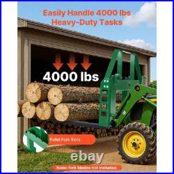 Uimoso Pallet Fork Frame 4000 lbs Skid Steer Attachment For John Deere Loader