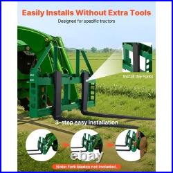 Uimoso Pallet Fork Frame 4000 lbs Skid Steer Attachment For John Deere Loader