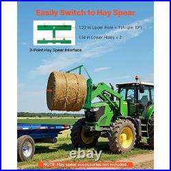 Uimoso Pallet Fork Frame 4000 lbs Skid Steer Attachment For John Deere Loader