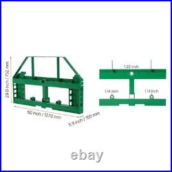 Uimoso Pallet Fork Frame 4000 lbs Skid Steer Attachment For John Deere Loader