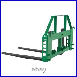 Uimoso Pallet Fork Frame Attachment with36/42/48 Skid Steer Forks, 2600/4000 lbs