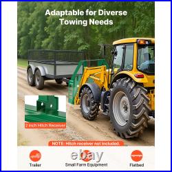 Uimoso Pallet Fork Frame Attachment with36/42/48 Skid Steer Forks, 2600/4000 lbs
