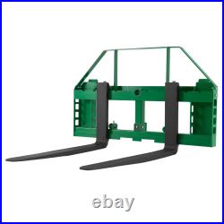 Uimoso Pallet Fork Frame Attachment with36/42/48 Skid Steer Forks, 2600/4000 lbs