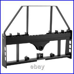Uimoso Skid Steer Pallet Frame Hitch Receiver & Spear Sleeves 4000 lbs Capacity