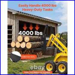 Uimoso Skid Steer Pallet Frame Hitch Receiver & Spear Sleeves 4000 lbs Capacity Uimoso Skid Steer Pallet Frame Hitch Receiver & Spear Sleeves 4000 lbs Capacity