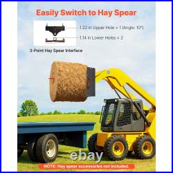 Uimoso Skid Steer Pallet Frame with Hitch Receiver & Spear Sleeves 4000 lbs