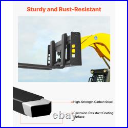 Uimoso Skid Steer Pallet Frame with Hitch Receiver & Spear Sleeves 4000 lbs