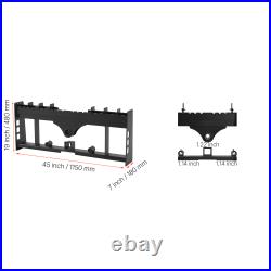 Uimoso Skid Steer Pallet Frame with Hitch Receiver & Spear Sleeves 4000 lbs