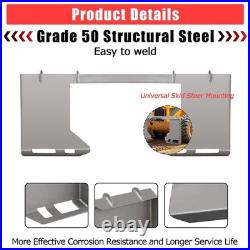 Universal 3/8,1/2 Skid Steer Quick Attach Plate Compatible withTractors, Loaders
