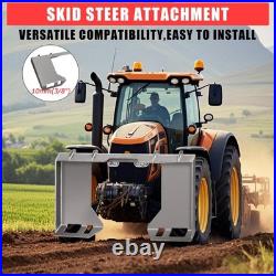 Universal 3/8,1/2 Skid Steer Quick Attach Plate Compatible withTractors, Loaders