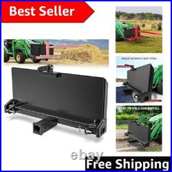 Universal 3 Point Adapter Plate with 2 Hitch Receiver Adjustable Width 8-43