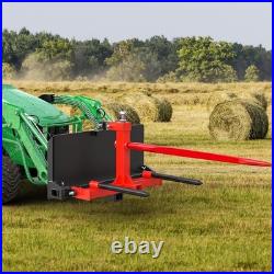 Universal 3 Point Adapter Plate with 2 Hitch Receiver Adjustable Width 8-43