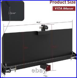 Universal 3 Point Adapter Plate with 2 Hitch Receiver Adjustable Width 8-43
