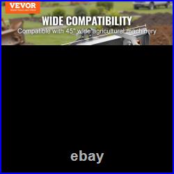 Universal 3-Point Skid Steer Plate, 5/16 Steel Adapter for Tractors & Loaders