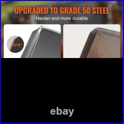 Universal 3-Point Skid Steer Plate, 5/16 Steel Adapter for Tractors & Loaders