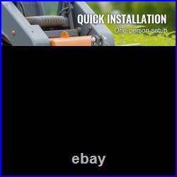 Universal 3-Point Skid Steer Plate, 5/16 Steel Adapter for Tractors & Loaders