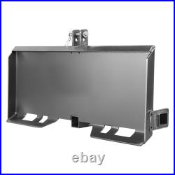 Universal 3-Point Skid Steer Plate, 5/16 Steel Adapter for Tractors & Loaders