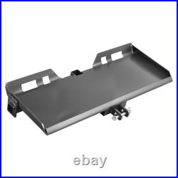 Universal 3-Point Skid Steer Plate, 5/16 Steel Adapter for Tractors & Loaders