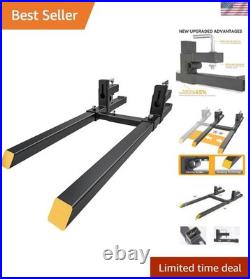 Universal 60 Pallet Forks for Tractors 2000 lbs Lift Capacity, Durable Steel