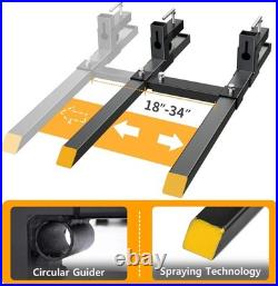 Universal 60 Pallet Forks for Tractors 2000 lbs Lift Capacity, Durable Steel