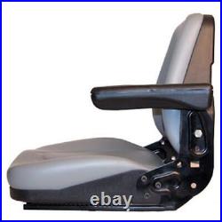 Universal Backhoe Dozer Skid Loader Tractor Adj Seat Track Gray T500GY