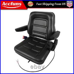 Universal Forklift Seat for Tractor Excavator Skid Loader Backhoe Dozer Slidable