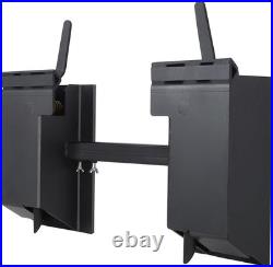 Universal Quick Tach Conversion Plate for Skid Steer & Kubota Loaders, 4,000 lbs