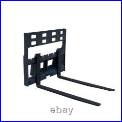 Universal Skid Steer Pallet Fork Attachment 43 Forks for Tractor Loaders