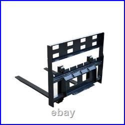 Universal Skid Steer Pallet Fork Attachment 43 Forks for Tractor Loaders
