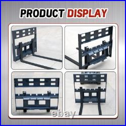Universal Skid Steer Pallet Fork Attachment 43 Forks for Tractor Loaders