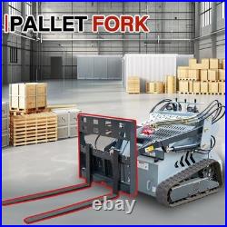 Universal Skid Steer Pallet Fork Attachment 43 Forks for Tractor Loaders