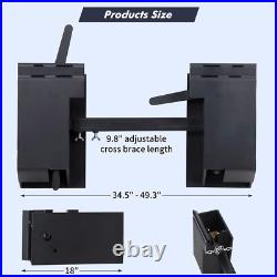 Universal Skid Steer Quick Tach Conversion Adapter Mount Plate Attach 4000 LBS