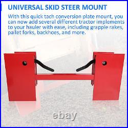 Universal Skid Steer Quick Tach Conversion Adapter Plate Attachments 4000lbs