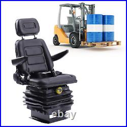 Universal Suspension Forklift Seat For Tractor Excavator Skid New