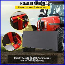 VEVOR 1/2 Universal Mount Plate Skid Steer Hitch Quick Attachment for Tractor