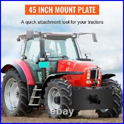 VEVOR 1/4 thick Skid Steer Mount Plate Adapter Loader Quick Tach Attachment