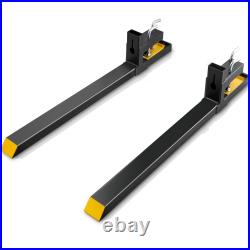 VEVOR 2000/4000 LBS Clamp on Pallet Forks Tractor Bucket Forks 43/60