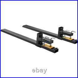 VEVOR 2000/4000 LBS Clamp on Pallet Forks Tractor Bucket Forks 43/60