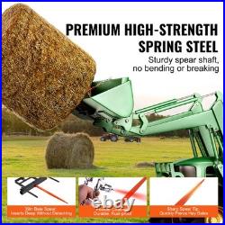 VEVOR 39 Hay Spear Bale Spear Skid Steer Loader Tractor Bucket Attachment
