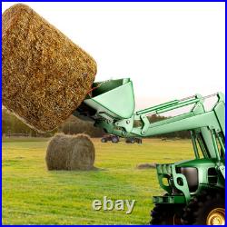 VEVOR 39 Hay Spear Bale Spear Skid Steer Loader Tractor Bucket Attachment