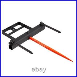 VEVOR 39 Hay Spear Bale Spear Skid Steer Loader Tractor Bucket Attachment